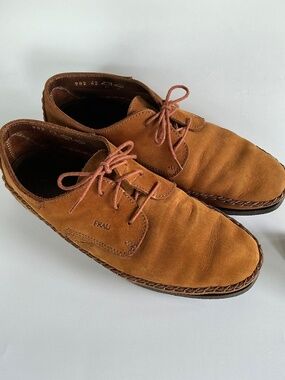 Frau Made in Italy Shoes Leather Men’s Size 42 EU 8 1/2 US Brown Footwear Italy